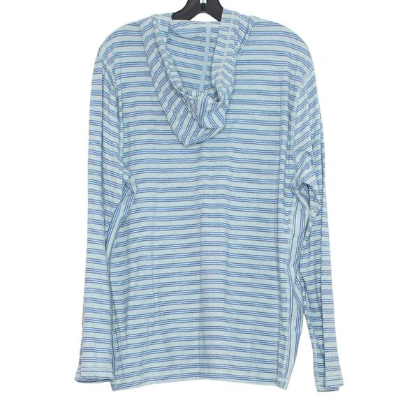 Rails Weston Hoodie Pullover Coastal Academia Nautical Seafoam Stripe Size Large - Picture 2 of 8